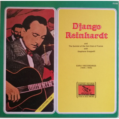 Django Reinhardt - Early Recordings LP чёрный винил