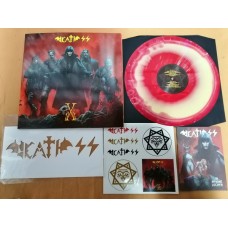 Death SS — X LP Gatefol Deluxe Yellow Red Marbled Ltd Ed 888 copies + 24-стр. книга комиксов ++ наклейка ++ трафарет