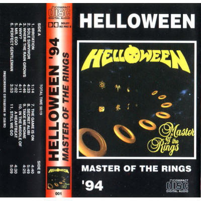 Кассета Helloween – Master Of The Rings  Кассета 001