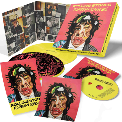 Виниловая пластинка Rolling Stones - Foreign Tongues Делюкс Бокс-сет 2LP жёлтый винил+12 Арт принт+постер+слипмат+Blu-Ray Audio Предзаказ