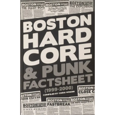 Книга Bridge Nine 'Boston Hardcore & Punk Factsheet' (1999-2000)