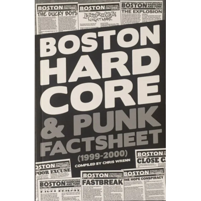Книга Bridge Nine 'Boston Hardcore & Punk Factsheet' (1999-2000)