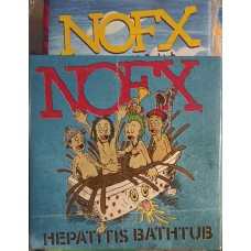 Книга NOFX: The Hepatitis Bathtub and Other Stories + Hepatitis Bathtub 7" Red / Blue Swirl Limited Edition