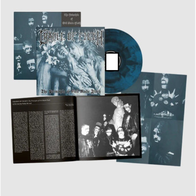 Виниловая пластинка Cradle Of Filth - The Principle Of Evil Made Flesh LP Galaxy Aqua Blue Black Ltd Ed 850 шт. Тёмно-бирюзовый с чёрными разводами винил 