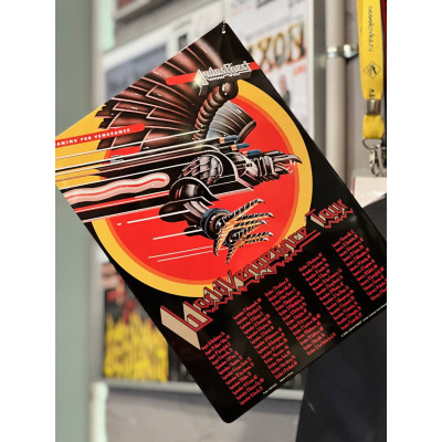 Железная табличка винтаж Judas Priest (Devil's Spine) - с американского тура 2006г.