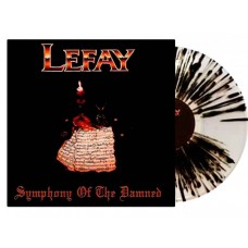 Lefay — Symphony Of The Damned LP White Black Splatter Vinyl Ltd Ed 500 copies