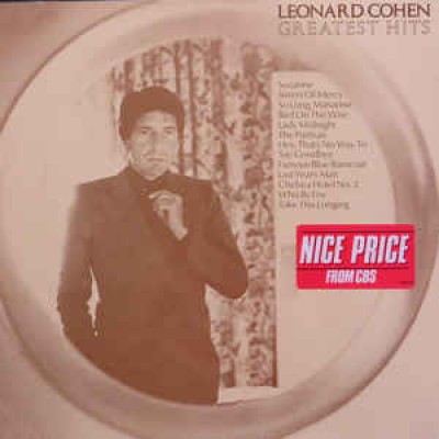 Leonard Cohen ‎– Greatest Hits LP + 3 inlays CBS 32644