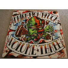 Various - Drink. Fight. Fuck. Volume Three 2LP Yellow & Green Vinyl