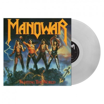 Manowar ‎– Fighting The World LP US Clear Vinyl Ltd Ed NEW 2018 Reissue  039842507712