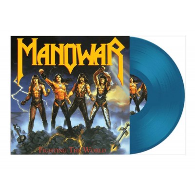 Manowar ‎– Fighting The World LP Прозрачный синий винил Предзаказ