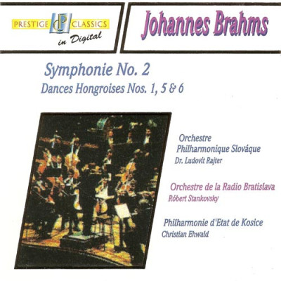 CD Johannes Brahms – Symphonie No. 2 Danses Hongroises No. 1, 5 & 6