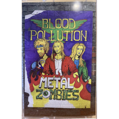 Кассета Blood Pollution - Metal Zombies MC + OBI Strip Кассета Прозрачный корпус с цветной накаткой артворком альбома (!) Ltd Ed tht008 40 шт.