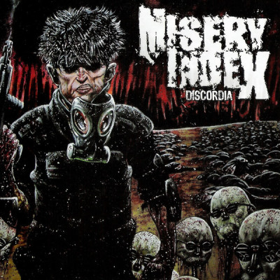 Misery Index - Discordia LP прозрачный белый с чёрным дымком винил