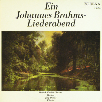Johannes Brahms, Dietrich Fischer-Dieskau, Jörg Demus - Ein Johannes Brahms-Liederabend LP Чёрный винил  8 20 708