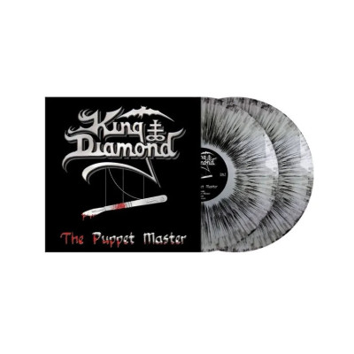 King Diamond – The Puppet Master 2LP Ltd Ed. 500 шт. Silver Black Dust Серебряный с чёрными брызгами винил