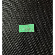 Металический значок "макулатура" Зеленый