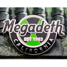Пин Megadeth - Hard Rock Cafe (зеленый) значок