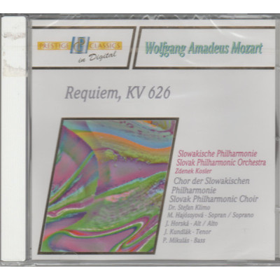 CD Wolfgang Amadeus Mozart - Magdaléna Hajóssyová, Jaroslava Horská, Jozef Kundlák, Peter Mikuláš, Slovak Philharmonic Choir