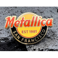 Пин Metallica - Hard Rock Cafe (золотое лого) значок