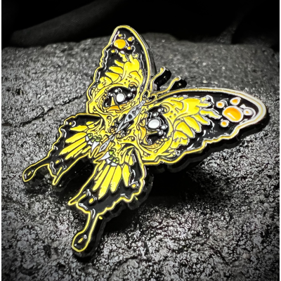 Пин Metallica - St. Anger Buttetfly (значок) желтый