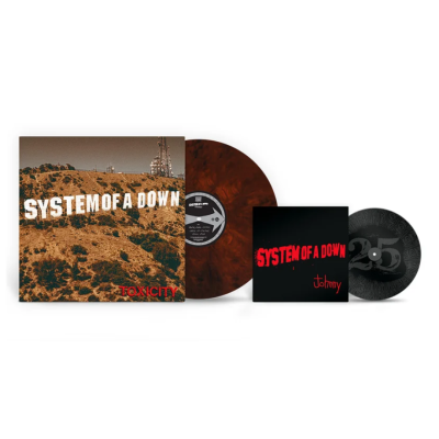 Виниловая пластинка System Of A Down - Toxicity LP+7'' красный с чёрными разводами винил + постер Предзаказ