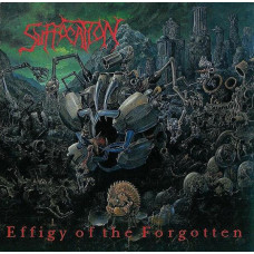 Suffocation - Effigy of the Forgotten LP Ltd Ed 666 шт. Белый с чёрно-красно-синими брызгами