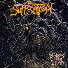 Suffocation - Pierced from Within LP Ltd Ed 666 шт. Белый с жёлто-сине-красными брызгами