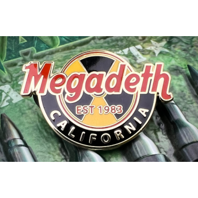 Пин Megadeth - Hard Rock Cafe (красное лого) значок